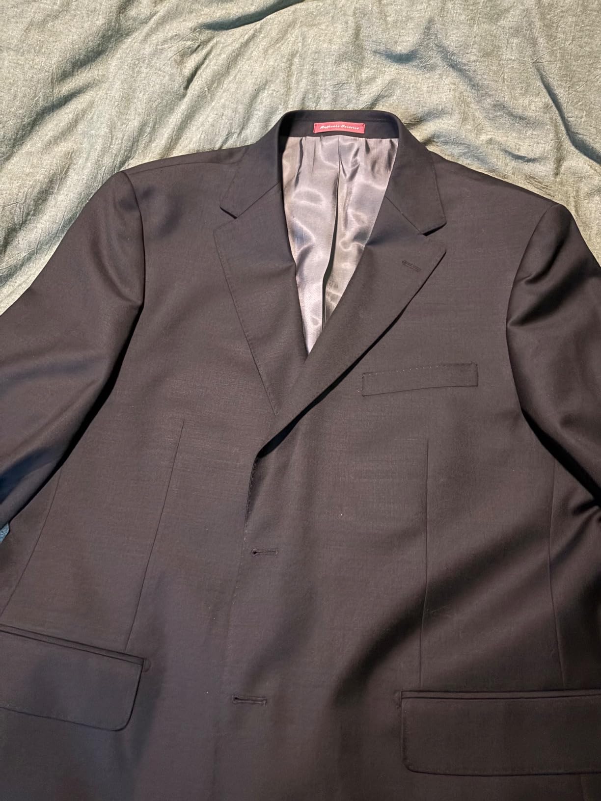 Mazara Classic Fit Two Button 100% Wool Wrinkle Resistant Suit customer photo 2