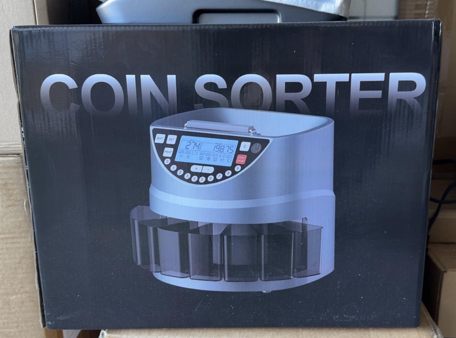 Aneken Coin Counter and Sorter with TFT Display - Accurate Sorting Machine for 5 Denominations, Smooth Operation at Up to 350 Coins Per Minute, Ideal for Efficient Money Management customer photo 2
