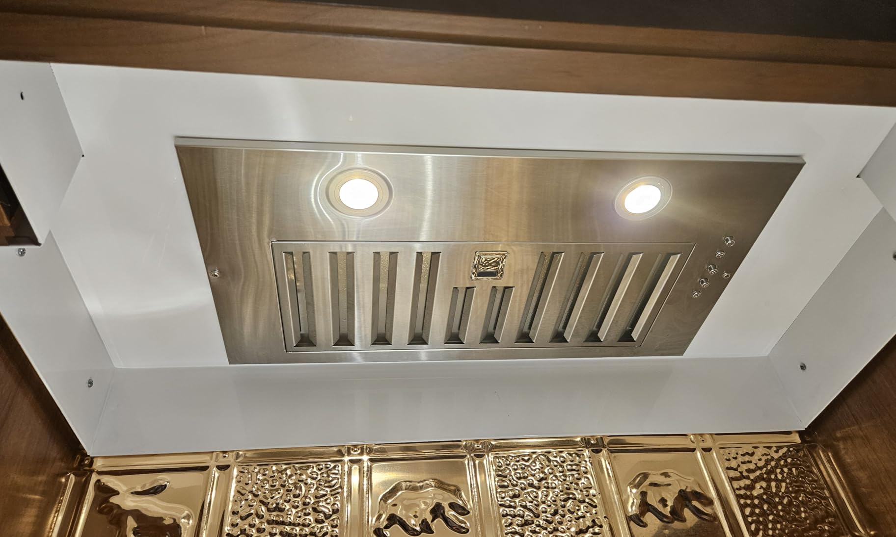 Range Hood Insert 30 inch, Ducted/Ductless Range Hood | Gesture Sensing & Touch Control, Built-in Kitchen Hood 600 CFM, 2 Pcs Stainless Steel Baffle Filters customer photo 2