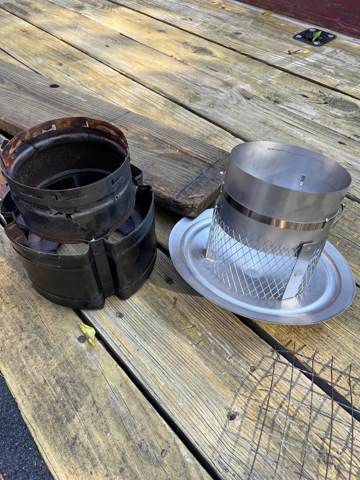 10 Inch Chimney Cap with Screen & Rain Cover, 304 Stainless Steel | Adjustable and Reinforced Cone Top Chimney Cover Fits 9.9