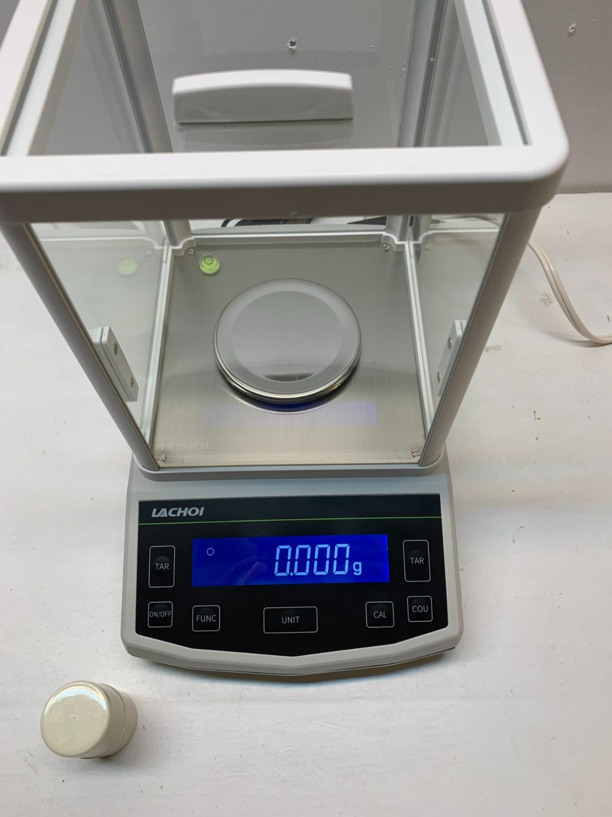 Analytical Balance 0.0001g 120g Precision Lab Scale 0.1mg Accuracy | 0.1mg*120g with Calibration Weight High Precision Jewelry Scale LCD Display Digital Scale 0.0001g with windshield customer photo 2
