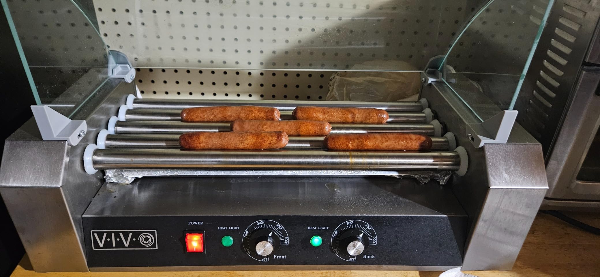 VIVO Electric 30 Hot Dog 11 Roller Grill Warmer, Stainless Steel, Commercial and Household 1400W Machine with Cover, HOTDG-V211 customer photo 2