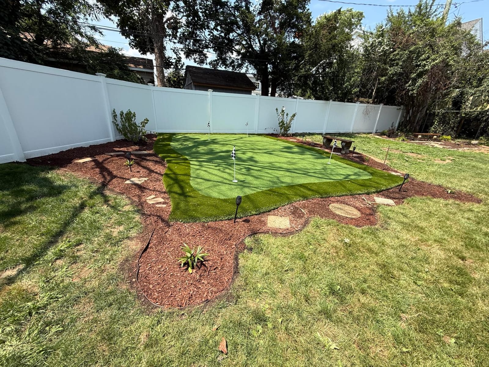 2-Inch x 100 FT Landscape Edging Border with 150 Stakes, Plastic Edging for Landscaping Garden Edging Border, Flexible Landscaping Edging for Garden Flower Beds Yard Lawn Pathway Paver (Black) customer photo 2