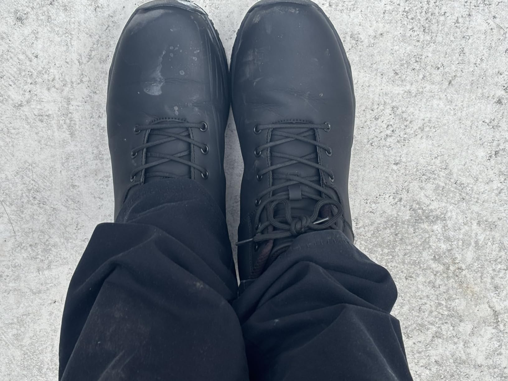 SHULOOK Non Slip Work Boots for Men Slip Resistant Shoes Restaurant Kitchen | Waterproof Mid Top Food Service Chef Ankle Boots customer photo 1