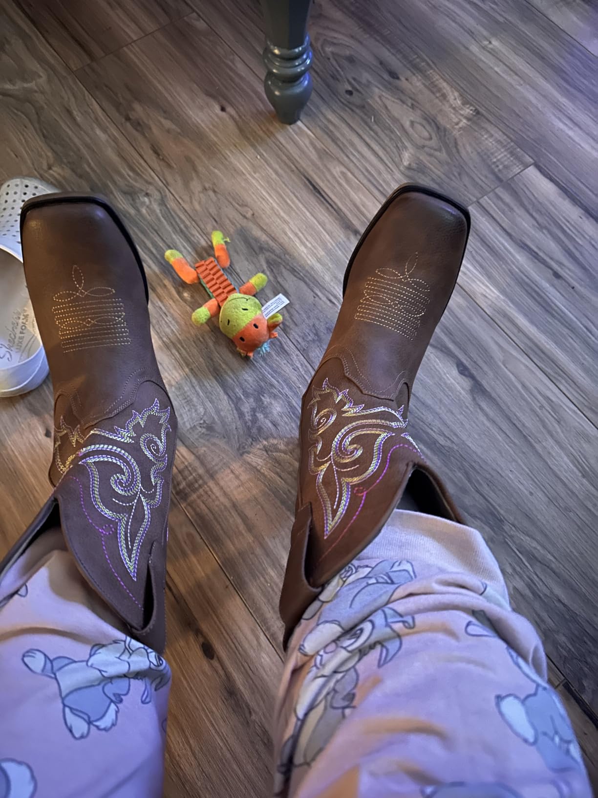 Cowboy Boots For Women Square Toe Cowgirl Wide Mid Calf Western Boots customer photo 1