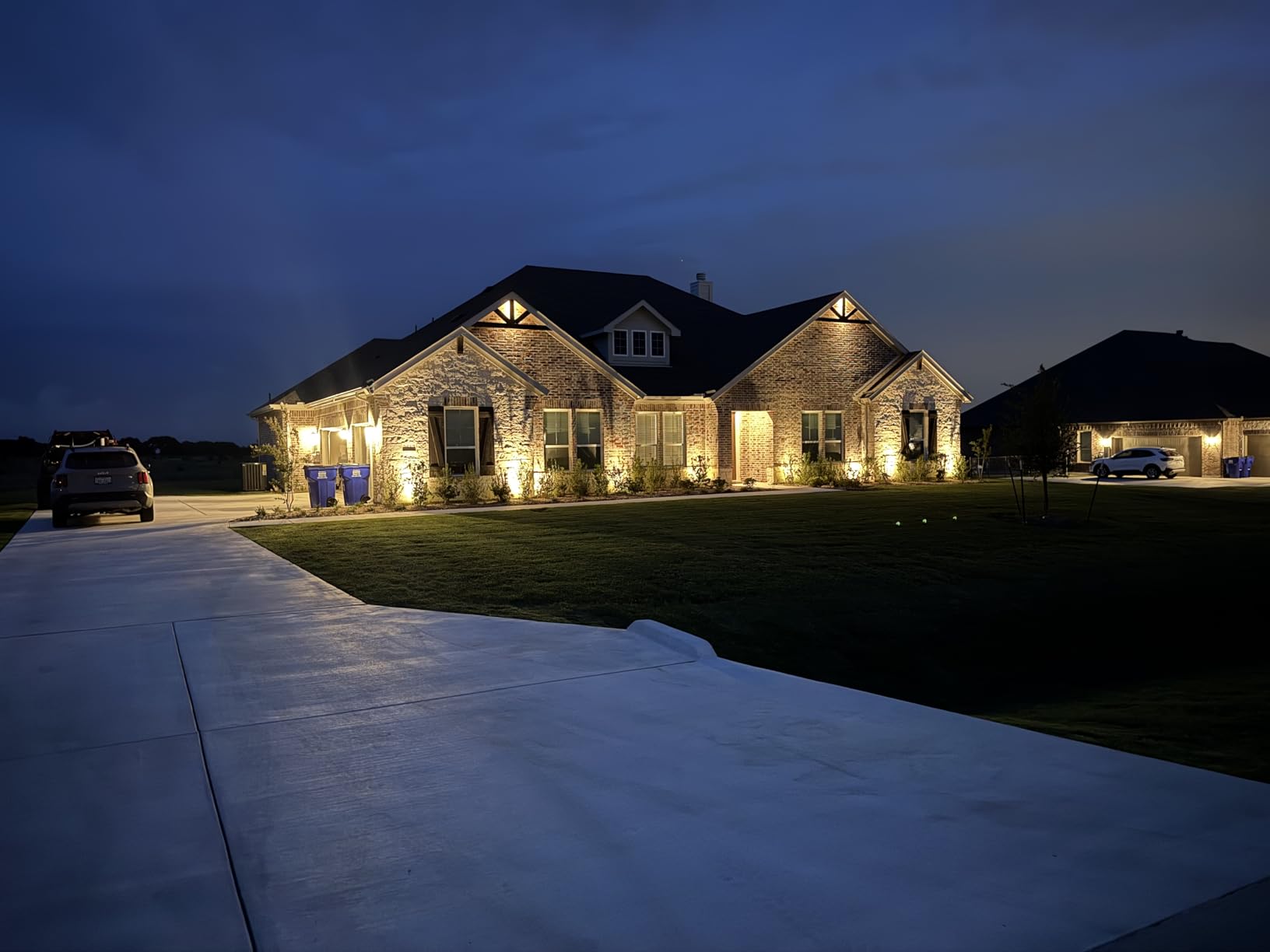 SUNVIE All-in-One LED Low Voltage Landscape Lighting Kit Dusk to Dawn 12PCS | 3000K Landscape Lights with Transformer Connectors 100FT Wire, Waterproof Low Voltage Landscape Lights for Garden Yard House customer photo 1