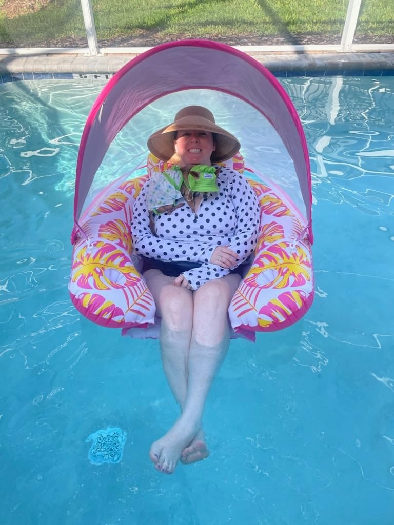 OKSUWATER 5 Pack 4-in-1 Inflatable Pool Floats for Adults, Multicolor | Thickened PVC, Headrest, Footrest, Net Fabric, Cooling Mesh, Water Hammock customer photo 2