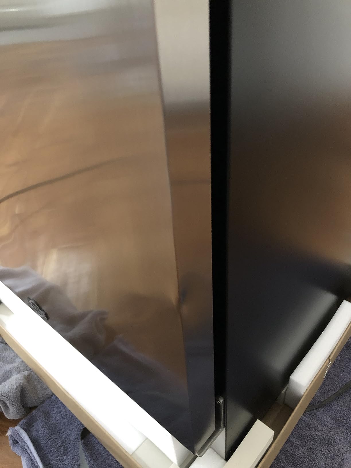 2 Door Back Bar Cooler 200L Low-e Glass Black | 216 can, built-in/free, fast cool, temp memory, 2 locks, LED customer photo 1