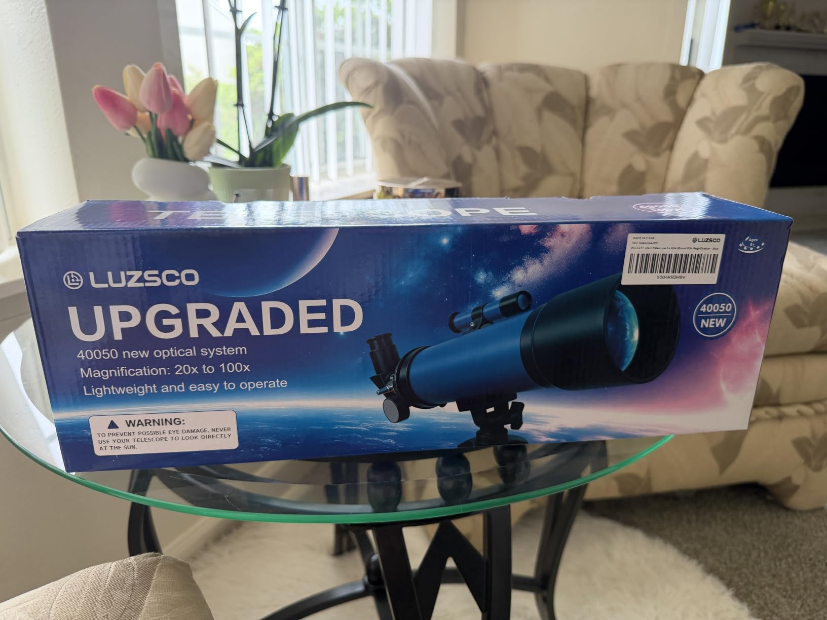 Telescope for Kids, 50mm 100x Beginner Telescope with Tripod | 2 Eyepieces, Finder Scope, Portable Design, STEM Astronomy Learning, Educational Gift for Boys & Girls Ages 6-12 customer photo 1