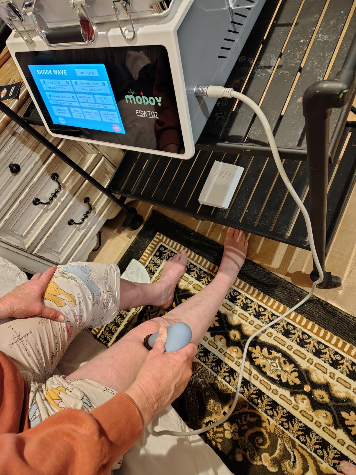 Shockwave Therapy Machine, FSA&HSA Shock Wave Therapy Device, ESWT02 | Home & Clinical Use, Joint/Muscle Pain Relief, Non-Invasive Extracorporeal Shockwave Therapy, AC 110V / 60Hz, 0.5~10 Bar customer photo 2