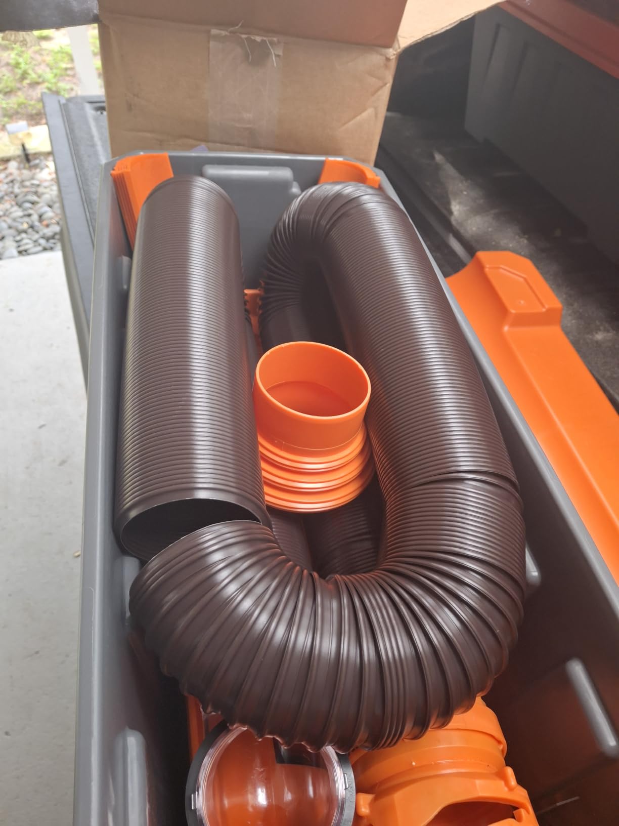 Camco Rhino Ultimate 20' RV Sewer Hose Kit - All-in-One Sewer Hose Solution - 11-Piece Combo Kit Includes Storage Box for Nesting Support & Camper Organization (43075) customer photo 2