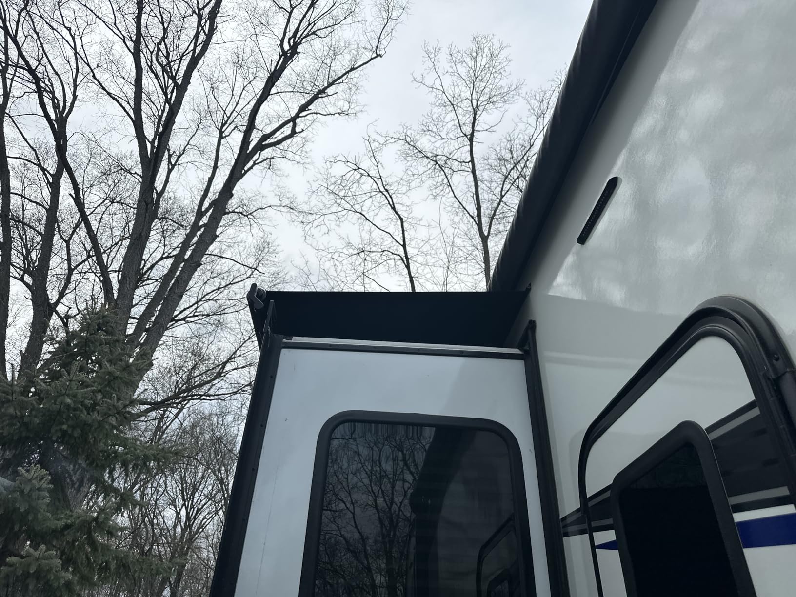 Suncode RV Slide Topper Awning Complete Kit Universal Fit for RV Slide-Out, Slide Out Protection for RVs, Campers & Travel Trailers - Black, 13'1
