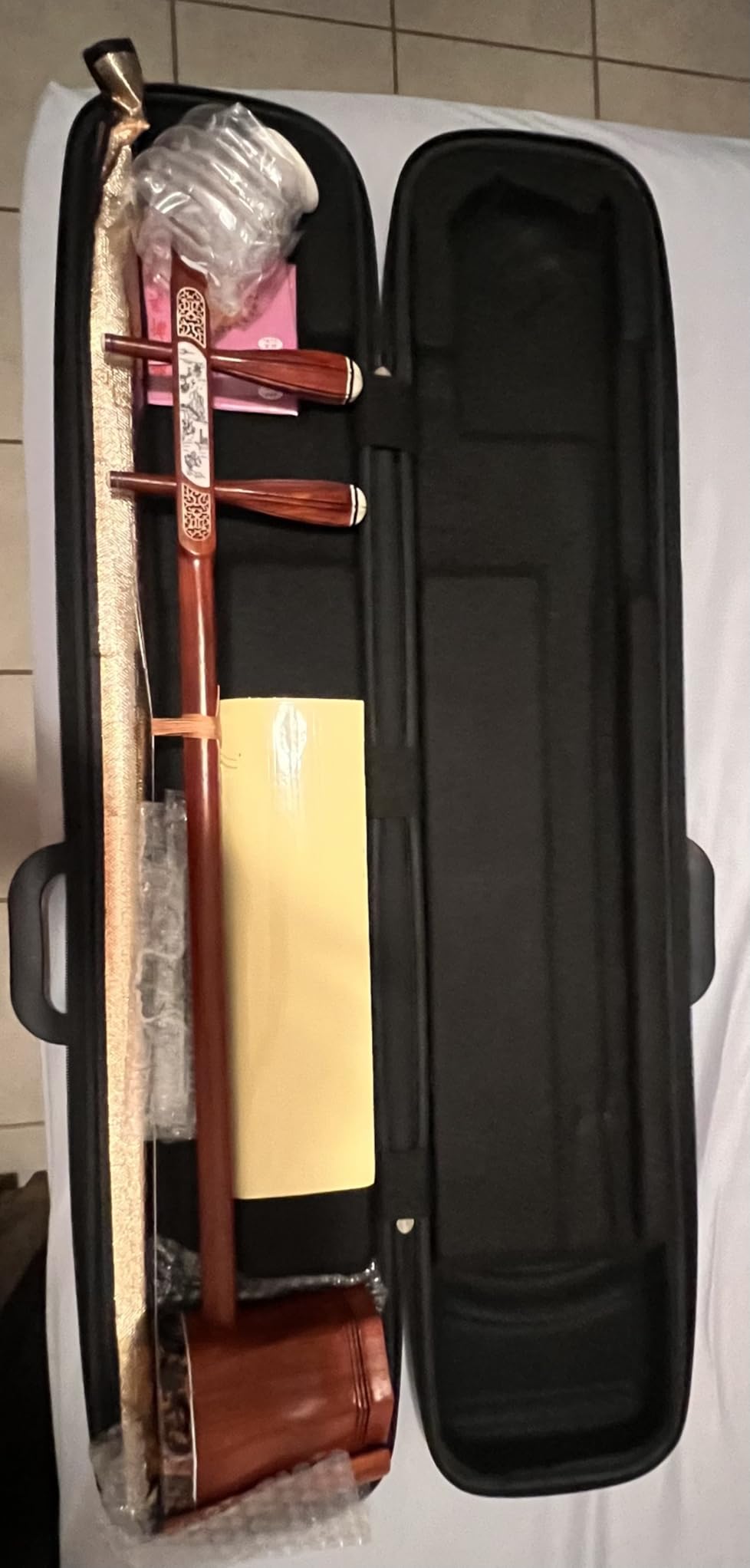 Rosewood Erhu Professional Chinese 2 String Violin Oriental Violin | Handmade Erhu Chinese Traditional Musical Instruments Suitable for Beginners Adulta Professional Performers customer photo 2
