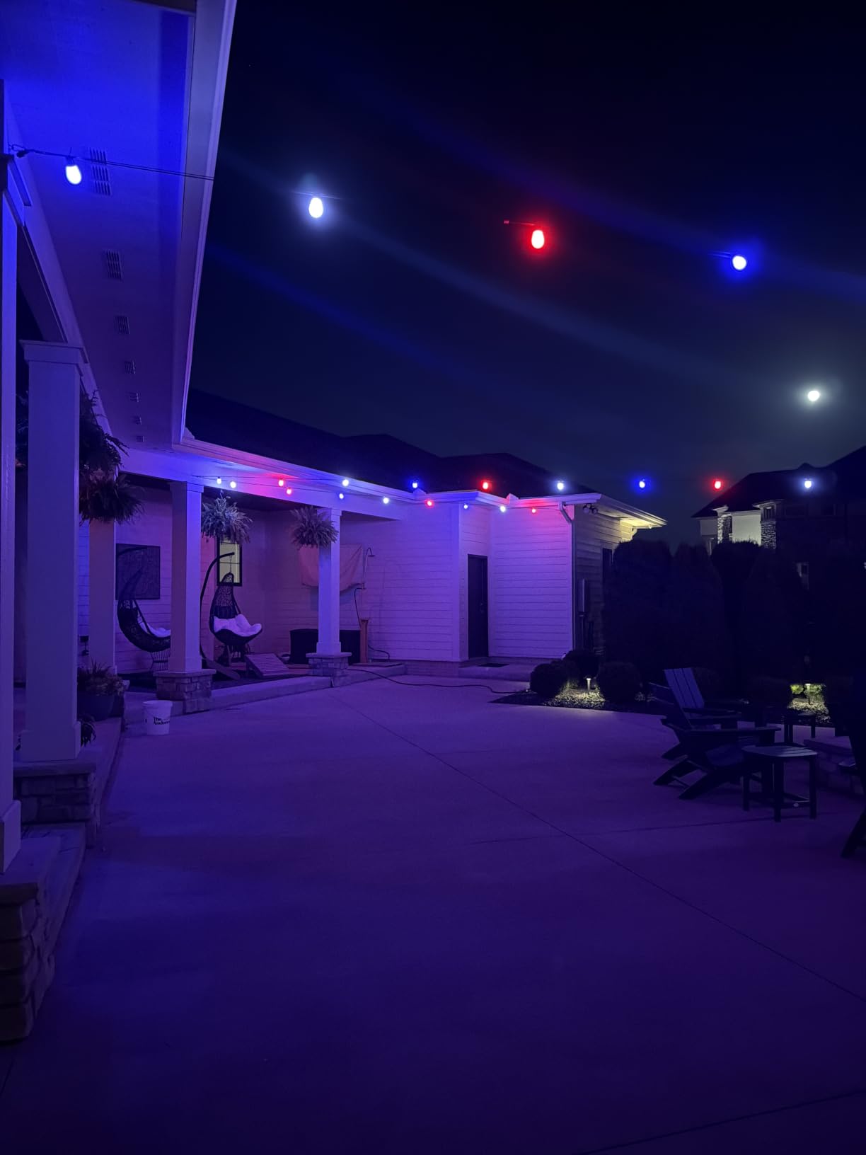 Govee S14 Bulb Outdoor String Lights 2, 96ft RGBICWW, 30 LED Bulbs, IP66 | Patio Lights with 111 Scene Modes for Patio, Backyard, Garden, Compatible with Alexa, Google, Matter, APP Control customer photo 1