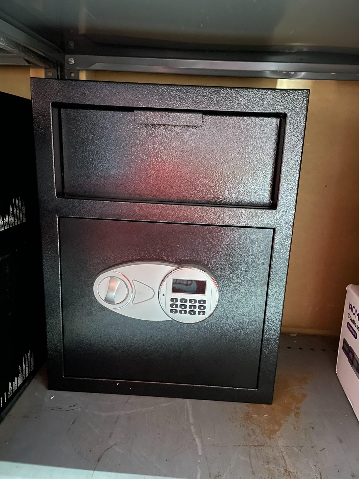 5.6 Cuft Large Depository Drop Safe for Business | Anti-Theft Safe Box with Quick Place Drop Slot, Digital Keypad, Heavy Duty Drop Safes for Business Retail Mail Church Home customer photo 1
