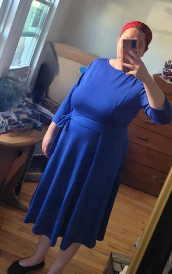 RUMIA Womens Cocktail Dresses 3/4 Sleeve Dress customer photo 1