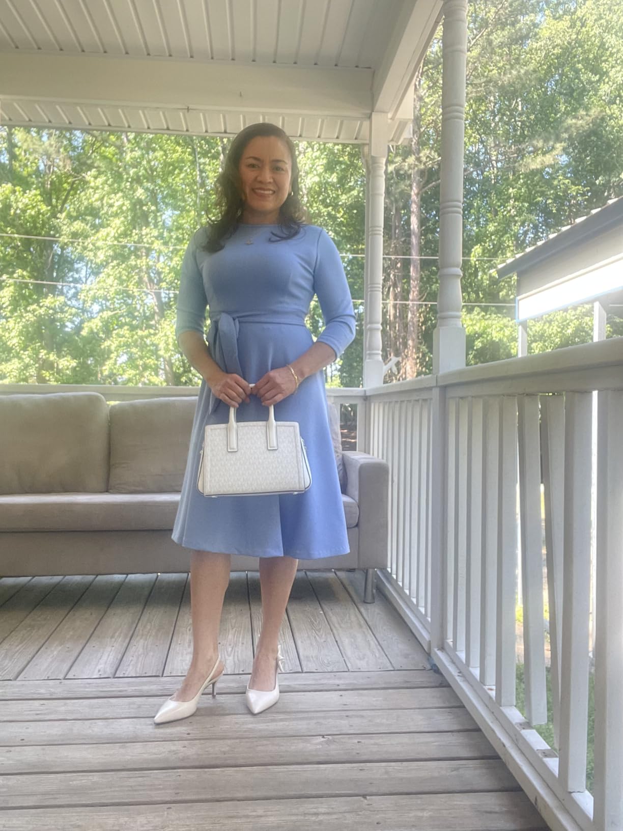 RUMIA Womens Cocktail Dresses 3/4 Sleeve Dress customer photo 2