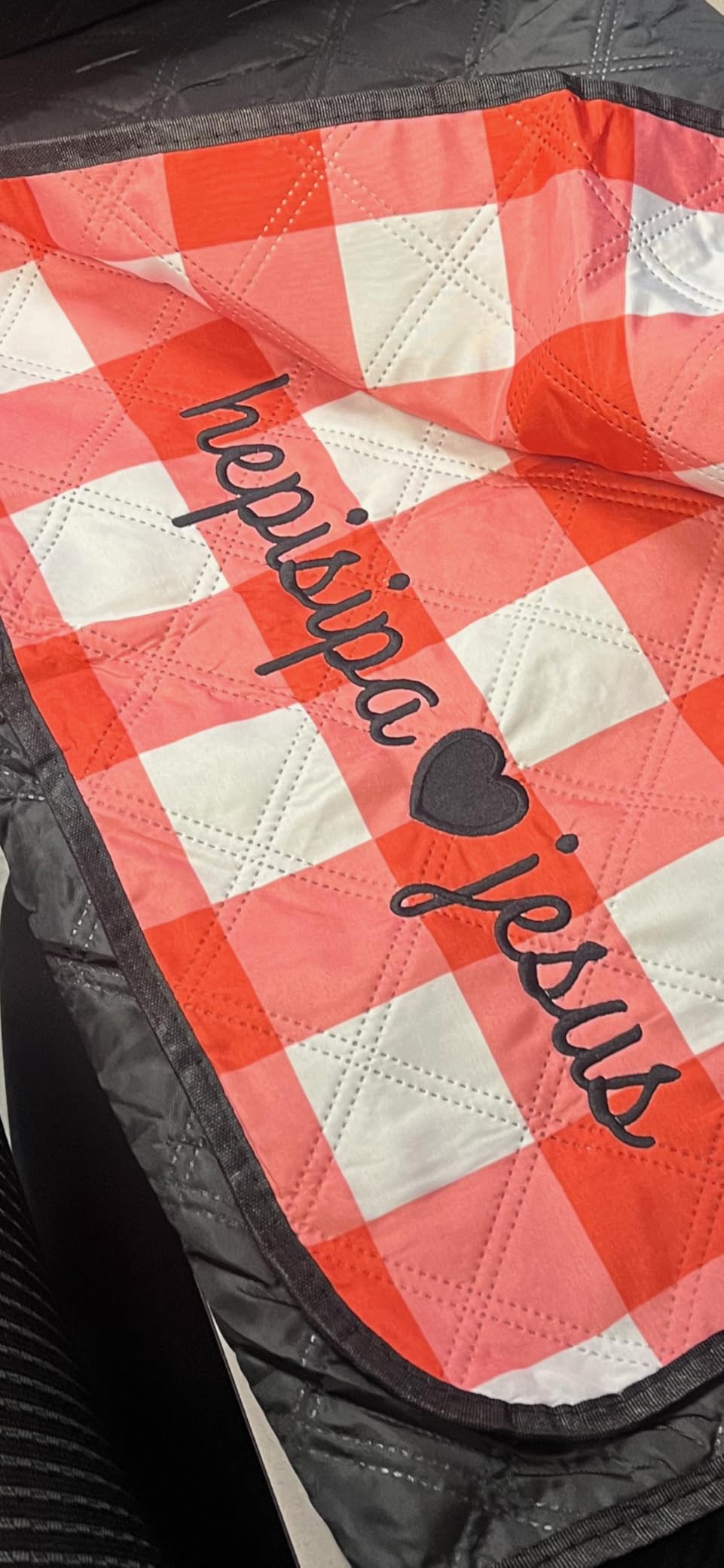 TigeJoy Extra Large Picnic Blanket Waterproof Beach Blanket 80''x80'' | Outdoor Picnic Mat Sandproof for Park, Beach, Grass, Travel, Hiking, Camping Essentials, Gingham Picnic Blanket Foldable customer photo 2