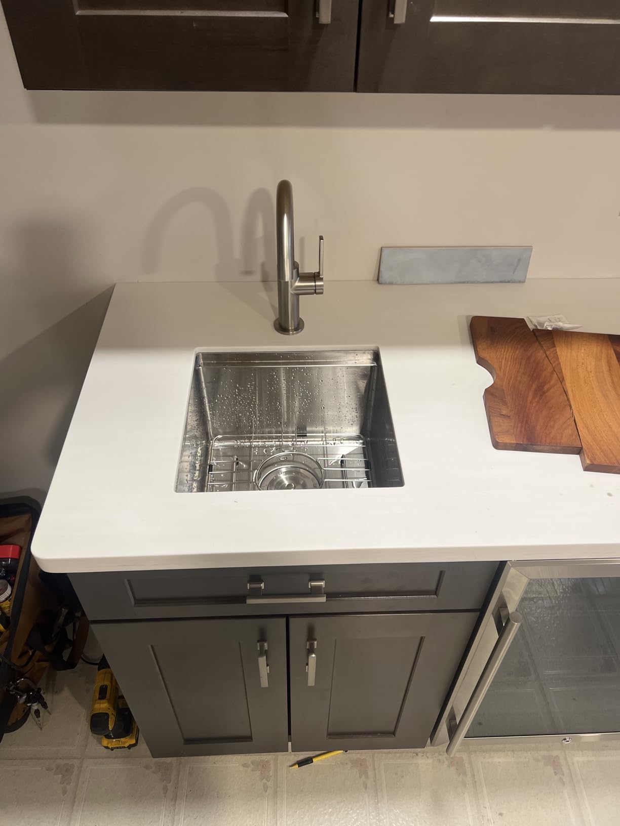 22x18 Inch Drop in Kitchen Sink, 16 Gauge Topmount RV Small Kitchen Bar Sinks, Stainless Steel Outdoor Prep Single Bowl Workstation Wet Bar Sink with Stainless Steel Strainer customer photo 1