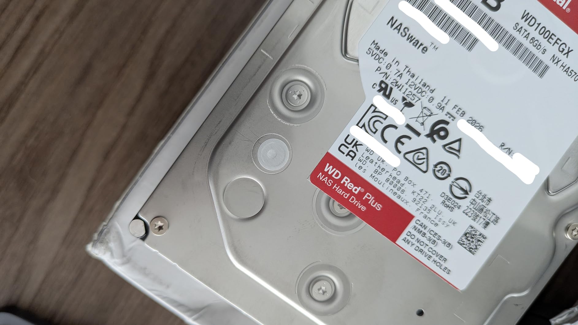 Western Digital 12TB WD Red Plus NAS Internal Hard Drive HDD - 7200 RPM, SATA 6 GB/s, CMR, 512 MB Cache, 3.5