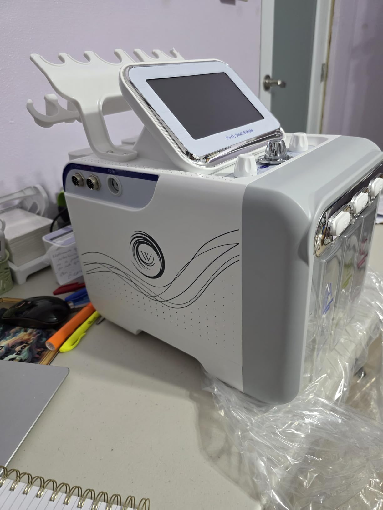 Hydrogen Oxygen 7 in1 Diamond Microdermabrasion Machine, Facial Peeling Skin Care for Salon Personal Home Use customer photo 1