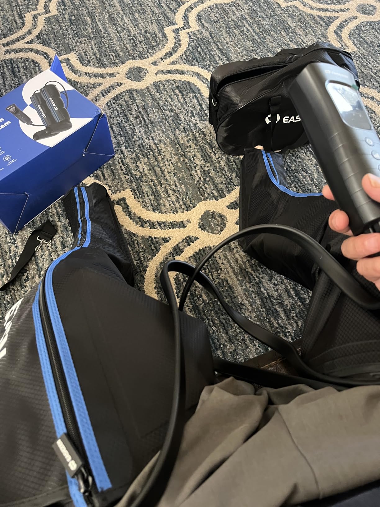 EaseZen Leg Compression Massager for Circulation & Muscle Pain Relief FSA HSA customer photo 2