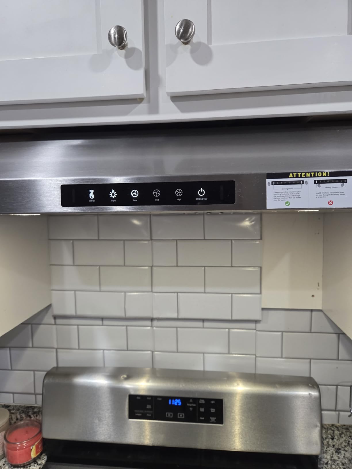 VIKIO HOME 30 Inch Under Cabinet Range Hood, 980CFM Fast Venting Ducted | Kitchen Hood With 3 Speed Gesture & Touch Control, Stainless Steel Stove Vent Hood With LED Light And 2 Baffle Filters customer photo 2