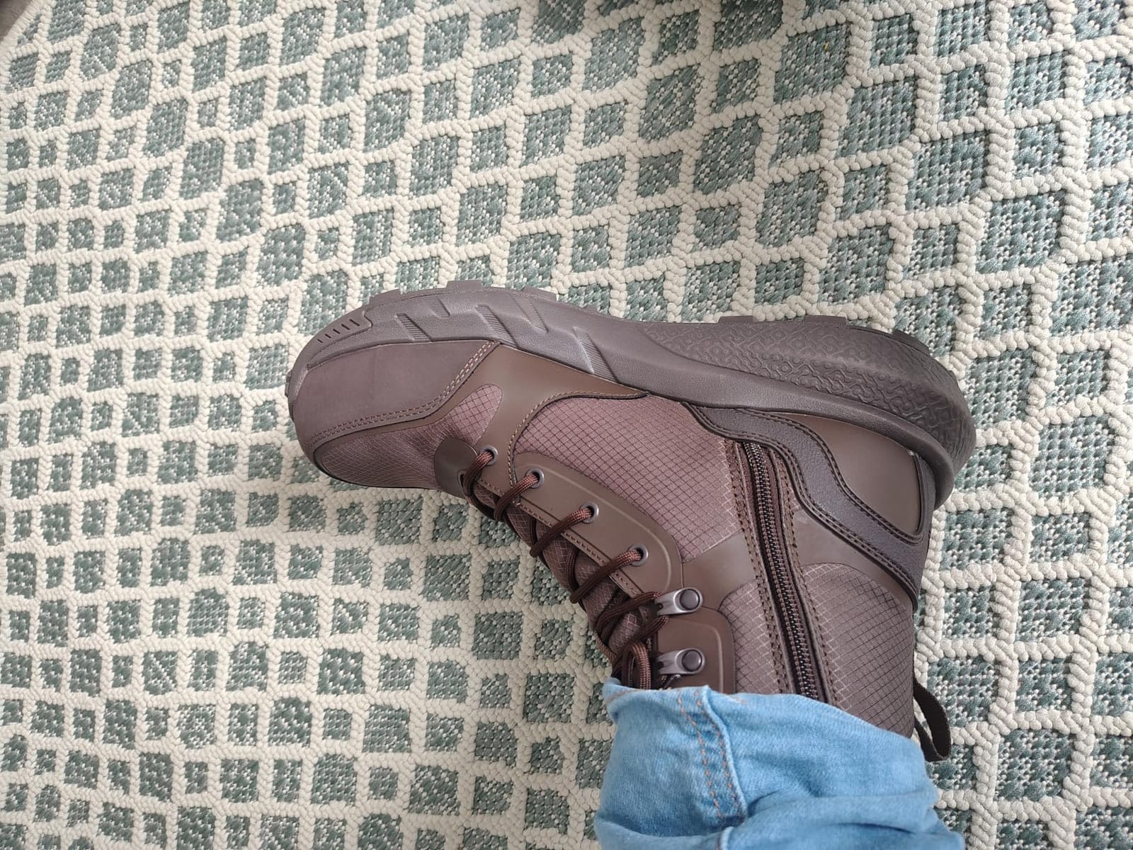 NORTIV 8 Men's Composite Toe Work Boots Lightweight | ASTM F2412-24 & ASTM F2913-24 Safety Boots with Side Zipper for Construction & Warehouse, Metrostrike-Nano customer photo 1