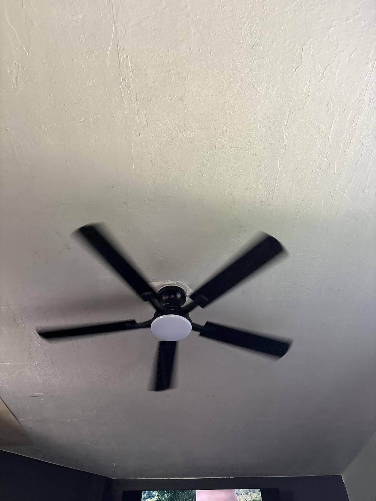 ZMISHIBO 52 Inch Smart Ceiling Fan with RGB Light, Alexa/App/Remote Control | 3000-6000K Dimmable LED, Google Control, WiFi, Low Profile Flush Mount, Reversible Motor, Modern Black for Bedroom/Game Room customer photo 1
