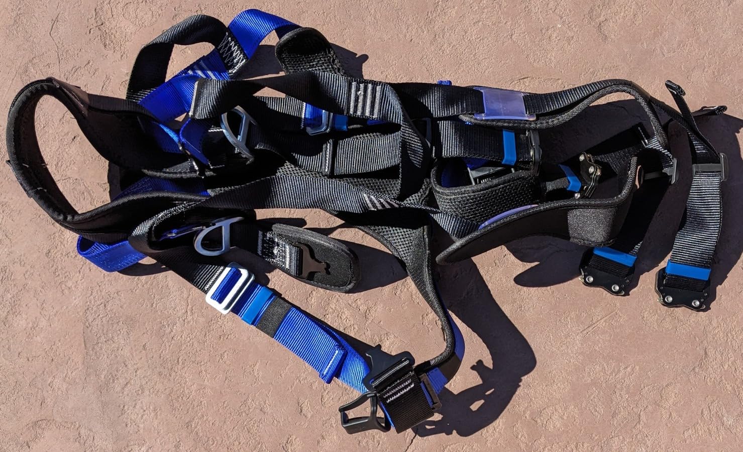 DIJJIG Safety Harness Fall Protection Kit with Shock Absorbing Lanyard | Safety Straps Upgrade Quick Buckles, Roofing Harness Construction Harness Para Construccion ANSI Compliant Orange customer photo 1