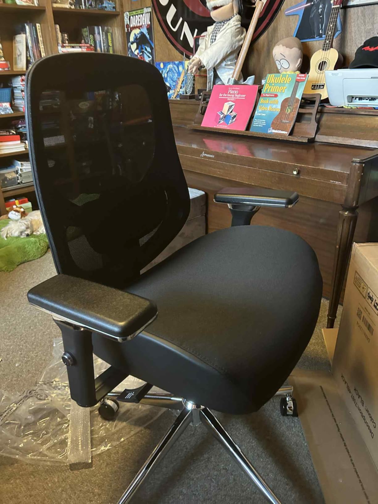 750lbs Big and Tall Office Chair with Wide Thick Seat Cushion for Heavy People Ergonomic Computer Mesh Desk Chairs with 4D Armrests, Adjustable Lumbar Support for Adults 8 Hours daliy Work customer photo 2