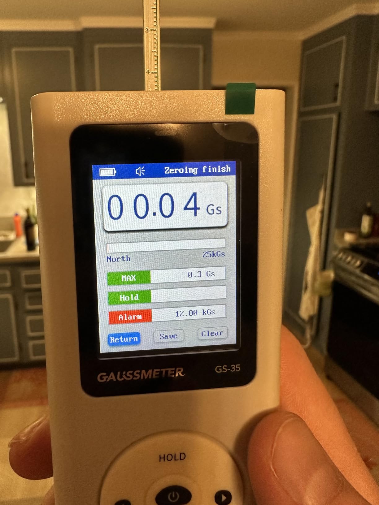Digital Gauss Meter, Tesla Meter with 0-25000 Gs (0-2500 mT) Range, HD Color Display, Rechargeable, N/S Pole Detection customer photo 1