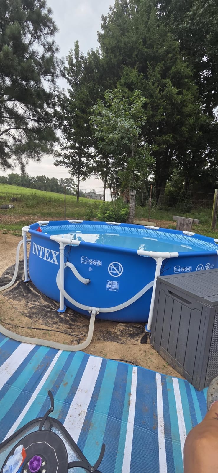 Intex Metal Frame 12ft x 30in Round Above Ground Swimming Pool Set w/Pump | 28211EP - 530 GPH Cartridge Filter Pump and Type A Filter Cartridge Included customer photo 1