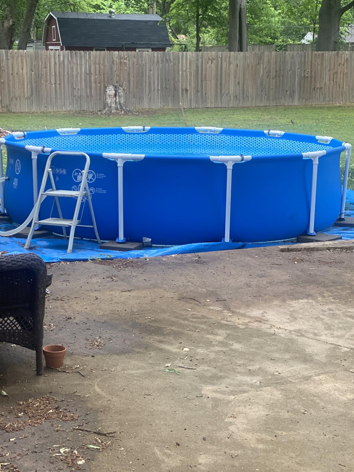 Intex Metal Frame 12ft x 30in Round Above Ground Swimming Pool Set w/Pump | 28211EP - 530 GPH Cartridge Filter Pump and Type A Filter Cartridge Included customer photo 2
