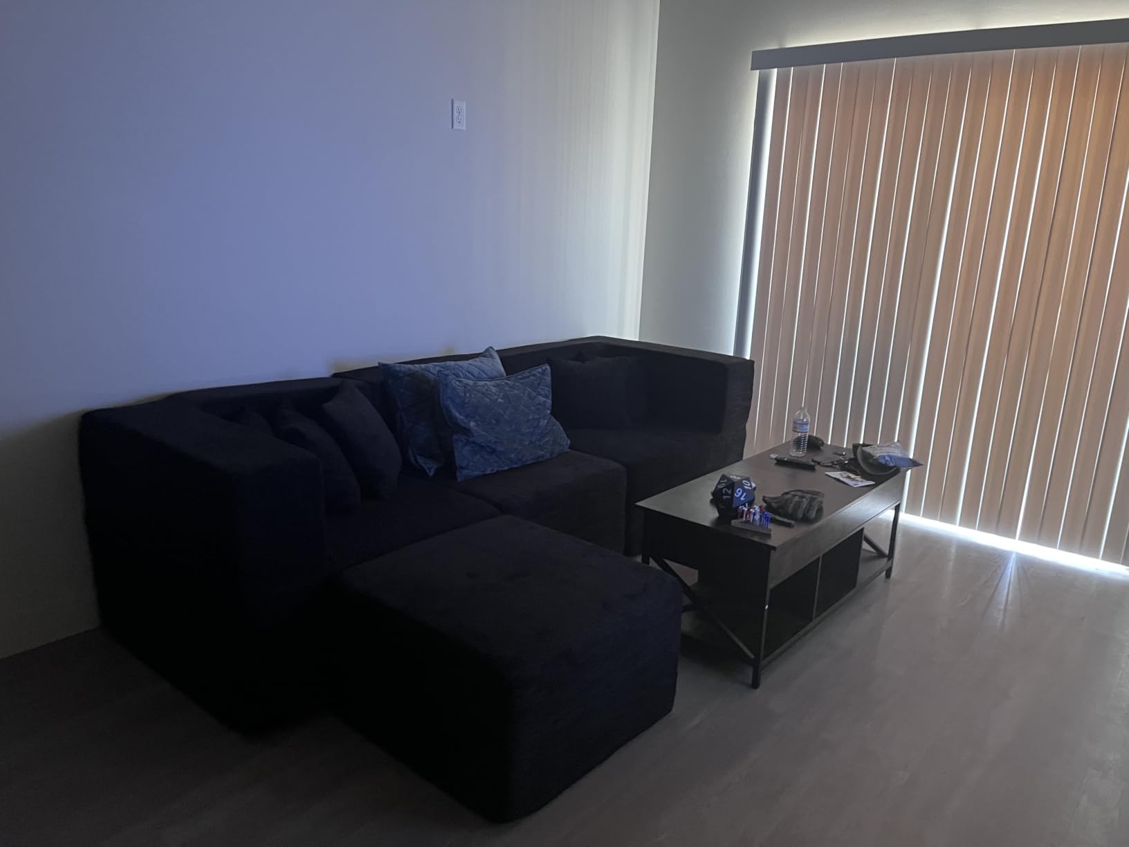 Modular Sectional Cloud Couch for Living Room - 130'' 6 Seater Convertible Chenille Couches Set with Ottoman, No Assembly Compression Sofas, Comfy Floor Sofa with Memory Foam, Grey customer photo 2