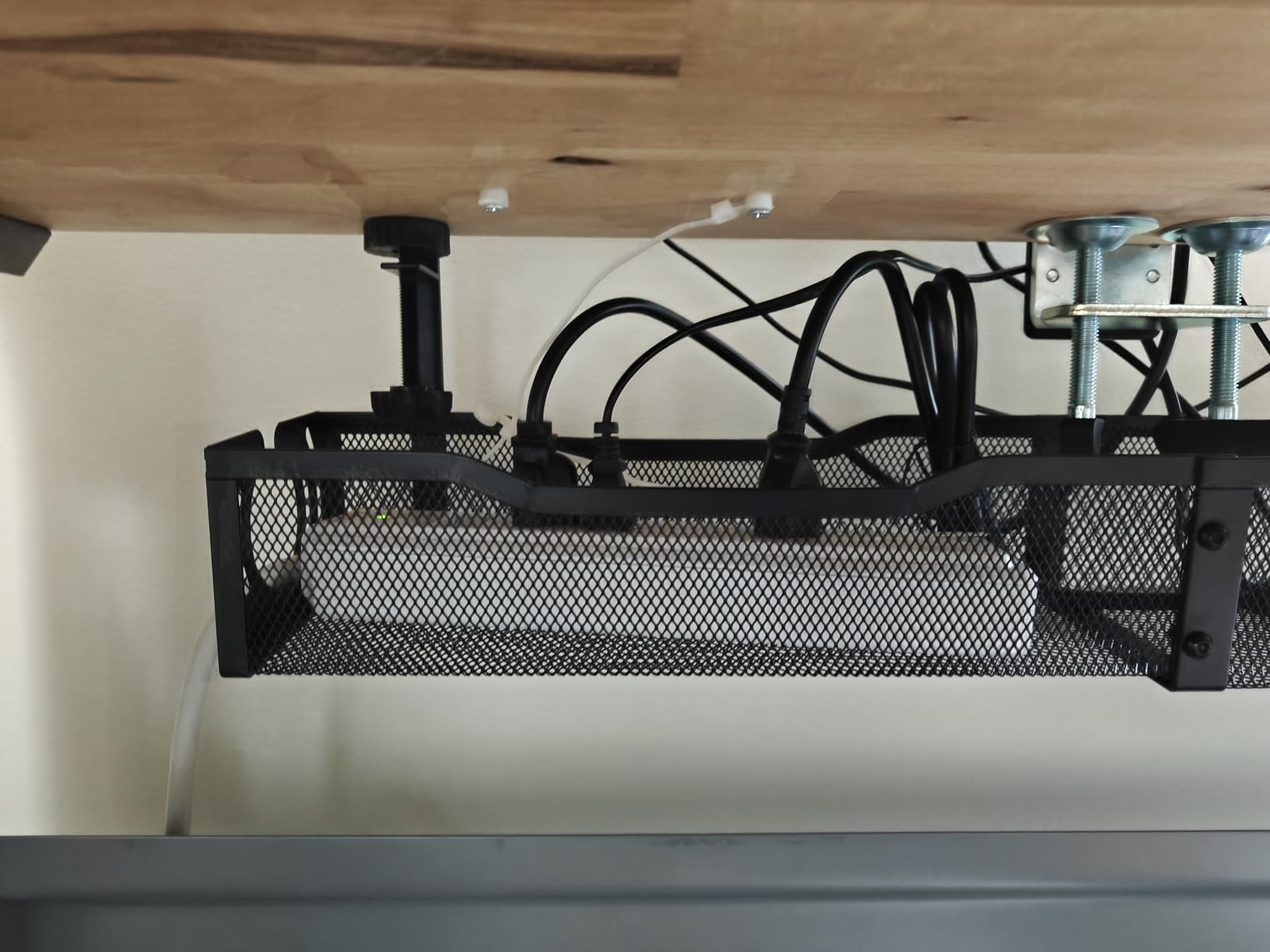 Cable Management, 25.3'' Under Desk Cable Management Tray No Drill customer photo 2