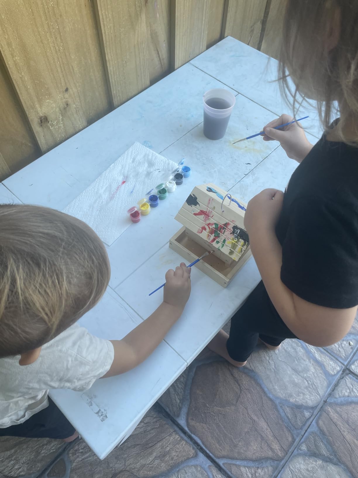 SainSmart Jr. Woodworking Building Kits for Kids with Birdhouse, 4-in-1 Kids STEM Projects Set, DIY Wood Crafts Assembly Toys with Paints & Brushes for Boys and Girls customer photo 1