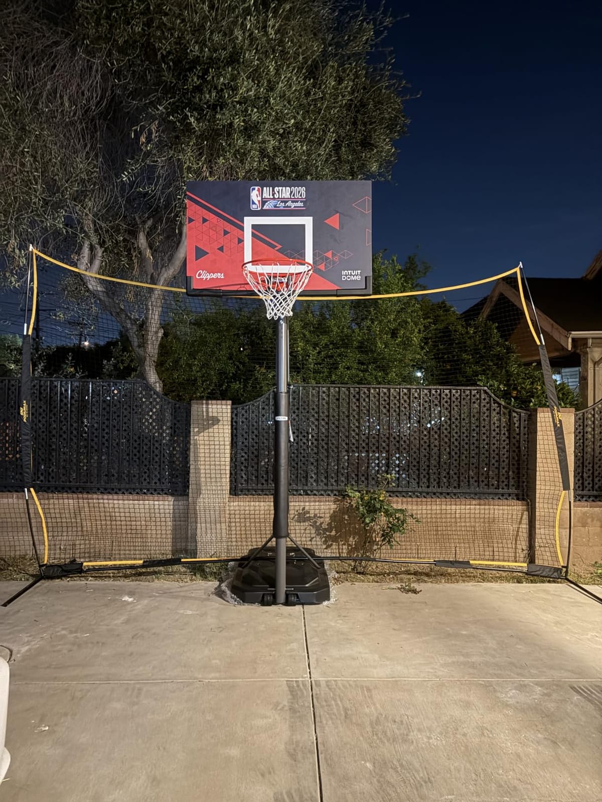 PodiuMax 16x10FT Barricade Backstop Net, Baseball Basketball Barrier with Upgrade Steel Frame, Protective Net for Baseball, Lacrosse, Soccer, Basketball & More customer photo 2