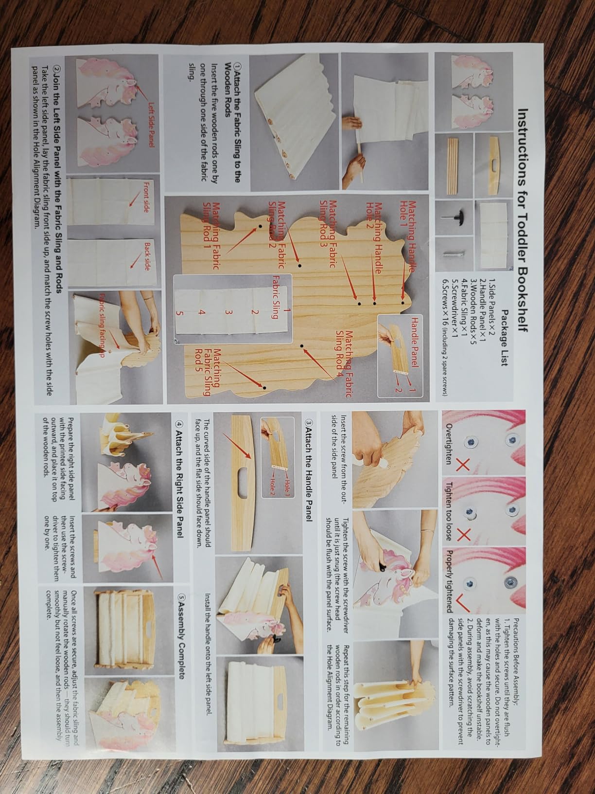 Toddler Bookshelf Double-Sided with 4 Tier Deep Sleeves Kids Wooden Montessori Book Rack, Light Wood Giraffe customer photo 1