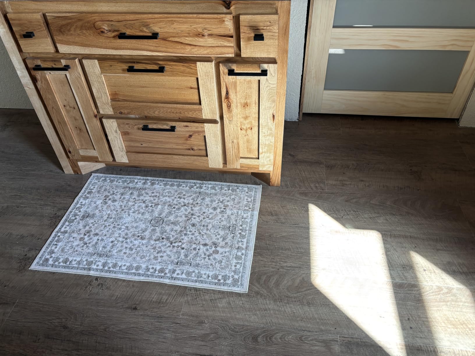 3-Piece Kitchen Rug Set of 3 with Runner - Non-Slip Washable Boho Kitchen Mats for Sink, Floor, Entryway & Hallway & Bathroom - Soft Small Throw Area Rugs, Home Decor (Beige,2x3+2x4+2x5) customer photo 1