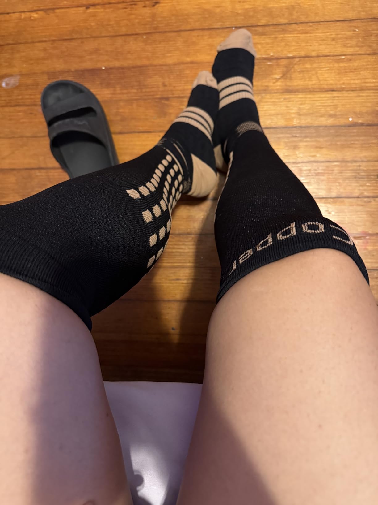 NEENCA Professional Compression Socks for Women Men Circulation, 20-30 mmHg | Copper Infused Fiber, Patented Massage Dots Design, Medical Sock for Pain Relief, Swelling, Nurse, Travel, Flight, Daily Wear customer photo 2