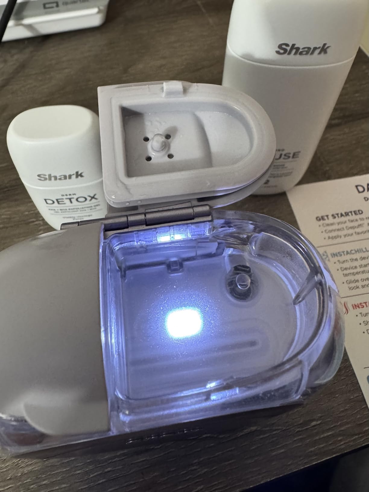 Shark FacialPro Glow at-Home Hydro-Powered Facial System with DePuffi Hot & Cold Therapy - Professional Spa Skincare Device for Pore Cleansing, Hydration, & Radiant Glow, Lilac, FH320PL customer photo 2