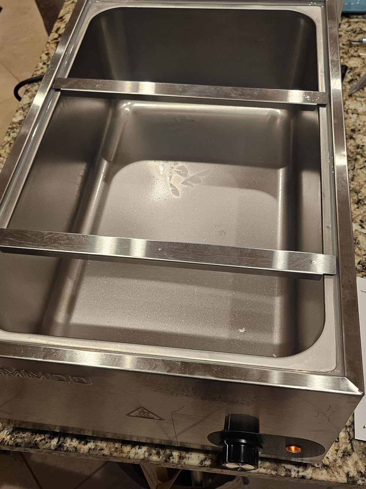CAMMOO 1200W Electric Steam Table Food Warmer, Bain Marie 86-185°F Adjustable Temp, Countertop Stainless Steel Buffet Steam, Commercial Food Steamer for Catering Restaurant customer photo 2