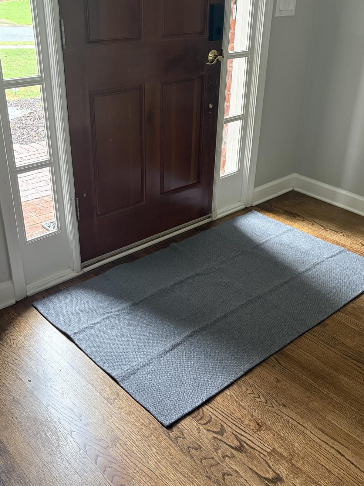 Washable Runner Rug 2x10 Ft Non Slip Runners for Hallways Long Cotton Rubber Backed Kitchen Runner Braided Indoor Floor Carpet Runners for Entryway, Hallway, Kitchen, Sand/Beige customer photo 2