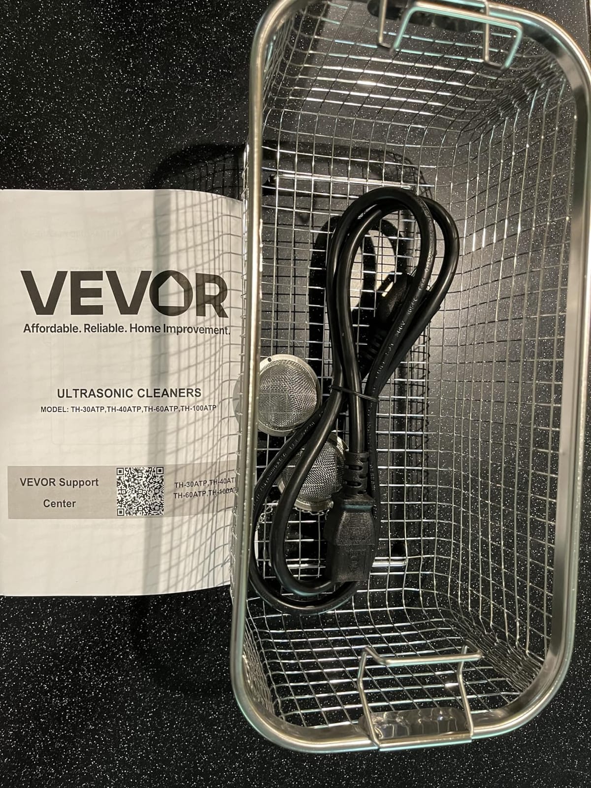 VEVOR 6L Ultrasonic Cleaner, Professional Ultrasonic Cleaner Machine with Cleaning Basket & Digital Display, 120W Stainless Steel 40kHz Cleaning Machine for Watches, Razors, Jewelry, Coins and More customer photo 2