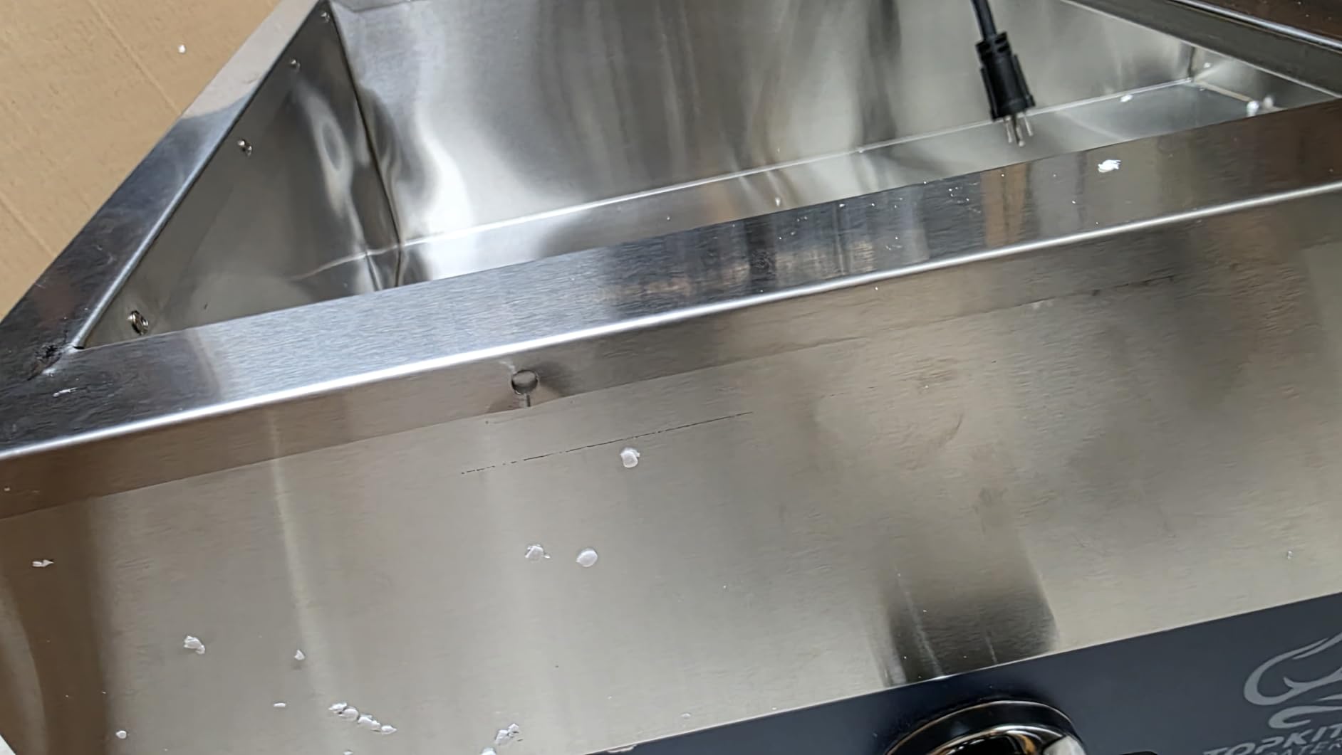 ETL Listed 6-Pan Commercial Food Warmer, Electric Steam Table, 120V 1700W Stainless Steel Buffet Catering Food Warmer with Undershelf and Workspace, for Restaurant. customer photo 1