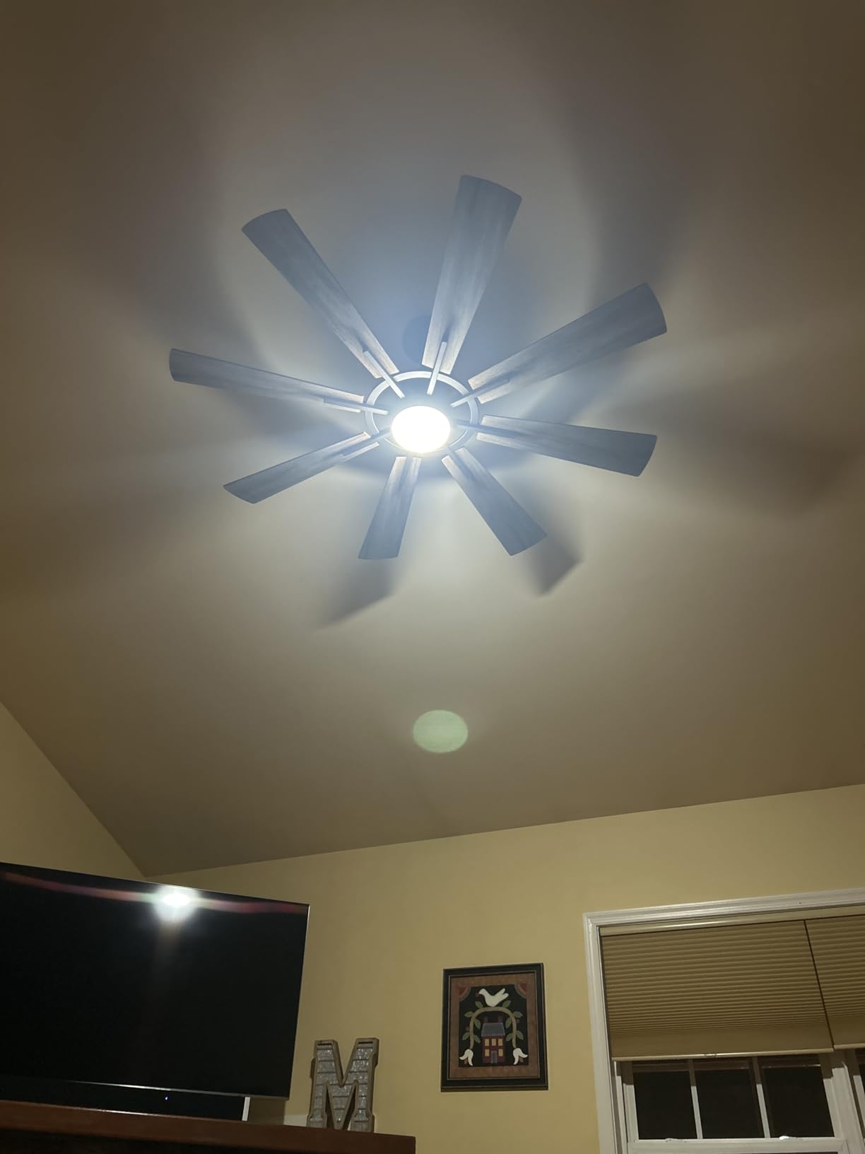 120 Inch Ceiling Fans Without Lights, Large Industrial HVLS Fan, 36000 CFM | 6-Speed Reversible DC Motor with Remote, 6 Aluminum Blades for Commercial Shop, Garage, Barn, Patio, Covered Outdoor Spaces customer photo 1