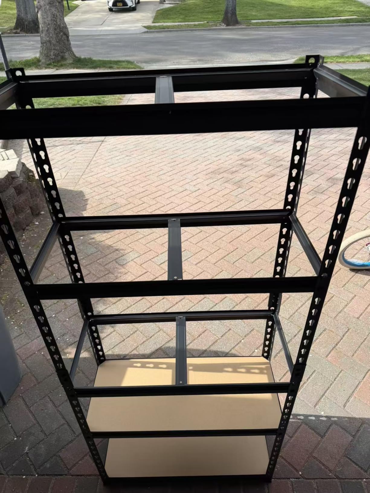 Garage Storage Shelves 72'',Ajustable Garage Shelving Units, Storage Shelves Heavy Duty, Metal Shelving for Basement, Warehouse, Workshop, Pantry, Closet, 2400 LBS, 16