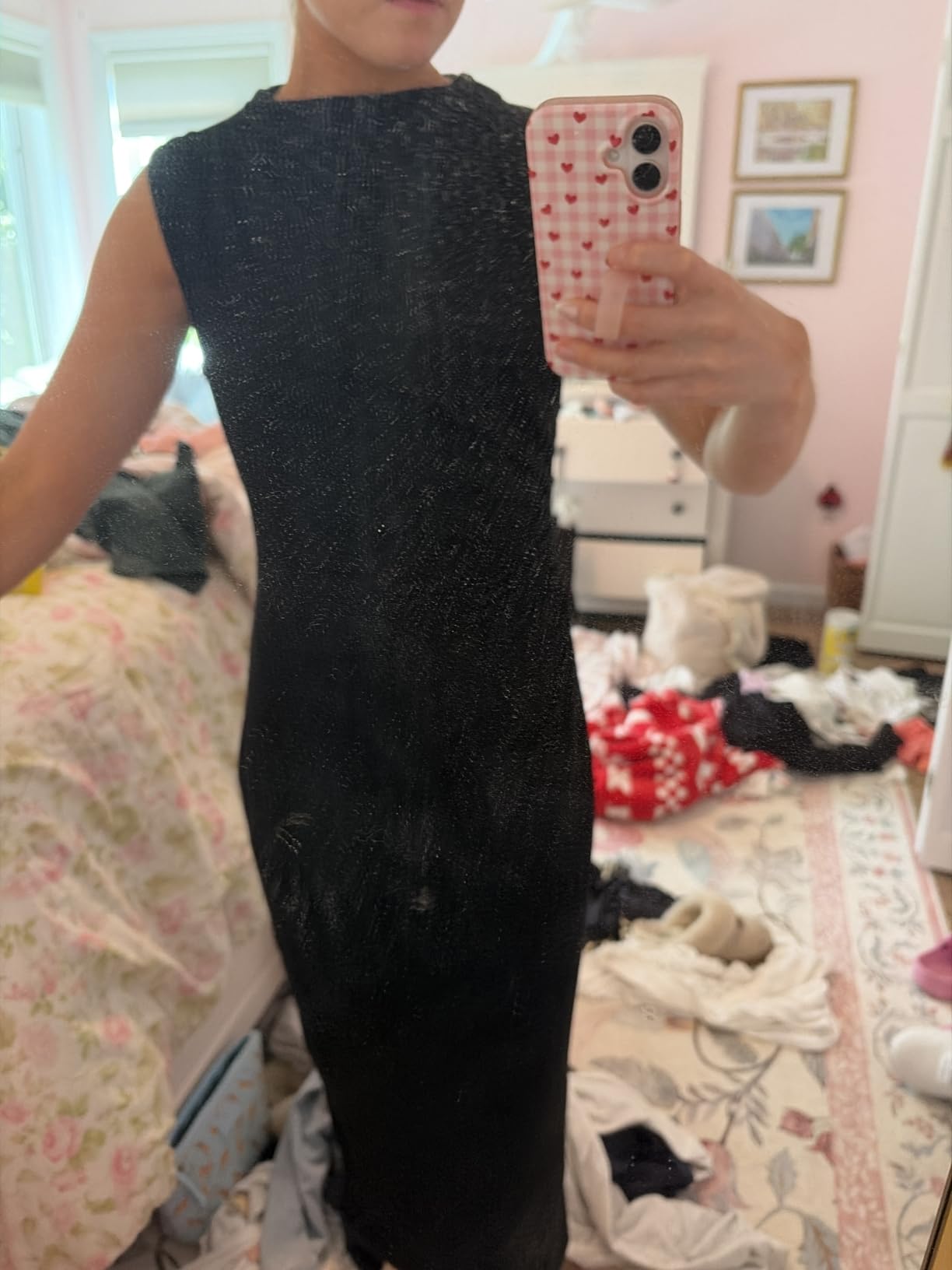 WOOSEA Women's High Neck Sexy Split Evening Cocktail Party Maxi Long Formal Dress customer photo 1