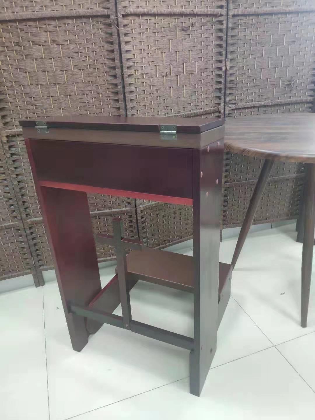 Fanwer Folding Prayer Bench for Home Use - Adjustable Wooden Kneeler for Prayer & Meditation, Compact Kneeling Altar with Bookshelf for Church, Chapel, or Personal Devotion customer photo 1